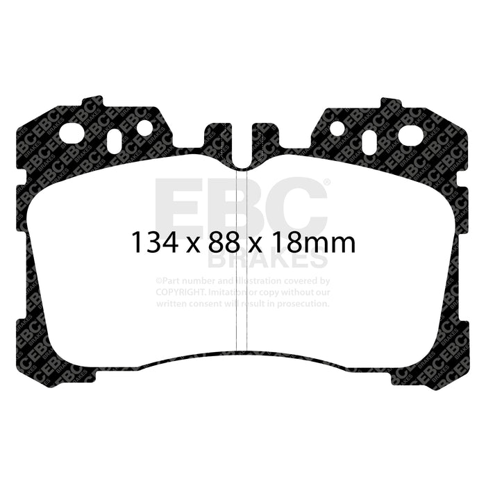 EBC redstuff brake pads front fits 2007 Lexus Ls460 4 6