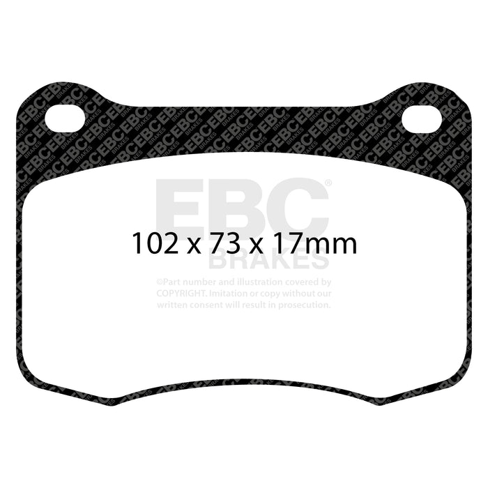 EBC yellowstuff brake pads rear fits 2008 Lexus Is F 5 0