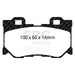 EBC yellowstuff brake pads rear fits 2008 13 Infiniti Fx50 5 0
