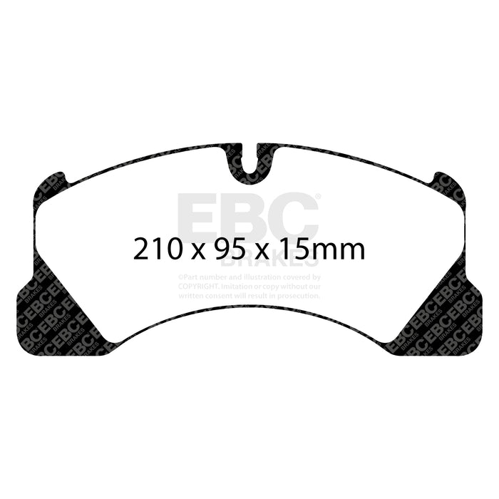 EBC bluestuff brake pads front fits 2010 Porsche Cayenne 3 0 Supercharged Hybrid