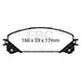 EBC brake pads front part ED91837 fits 2010 Lexus Rx350 3 5 Japan Extra Duty