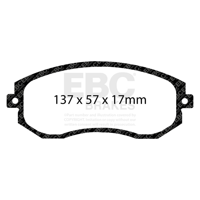 EBC bluestuff brake pads front fits 2012 Subaru Brz Frs 86 2 0l