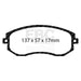 EBC redstuff brake pads front fits 2012 Scion Fr S 2