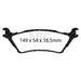 EBC greenstuff brake pads rear part DP61891 fits 2015 Ford F150 2 7 Twin Turbo 2wd
