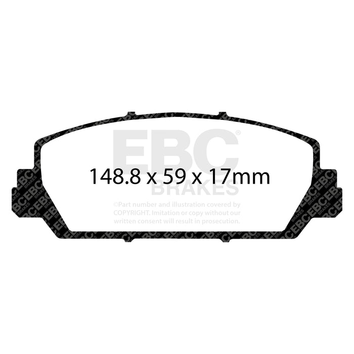 EBC greenstuff brake pads front part DP21896 fits 2012 Acura Rdx 3 5