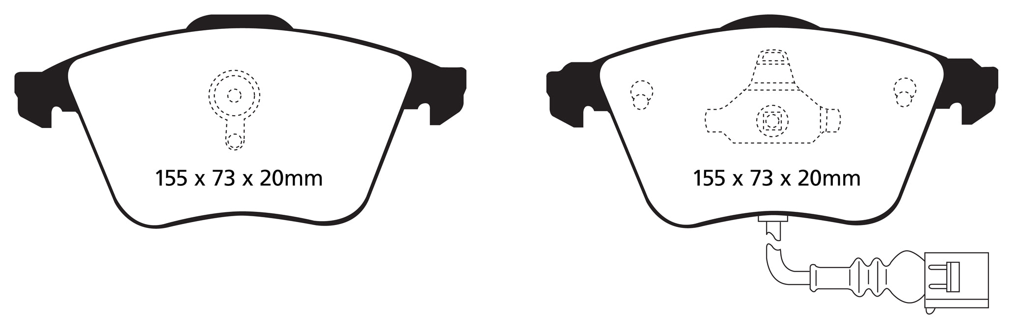 EBC redstuff brake pads front fits 2007 10 Audi Tt Quattro 3 2