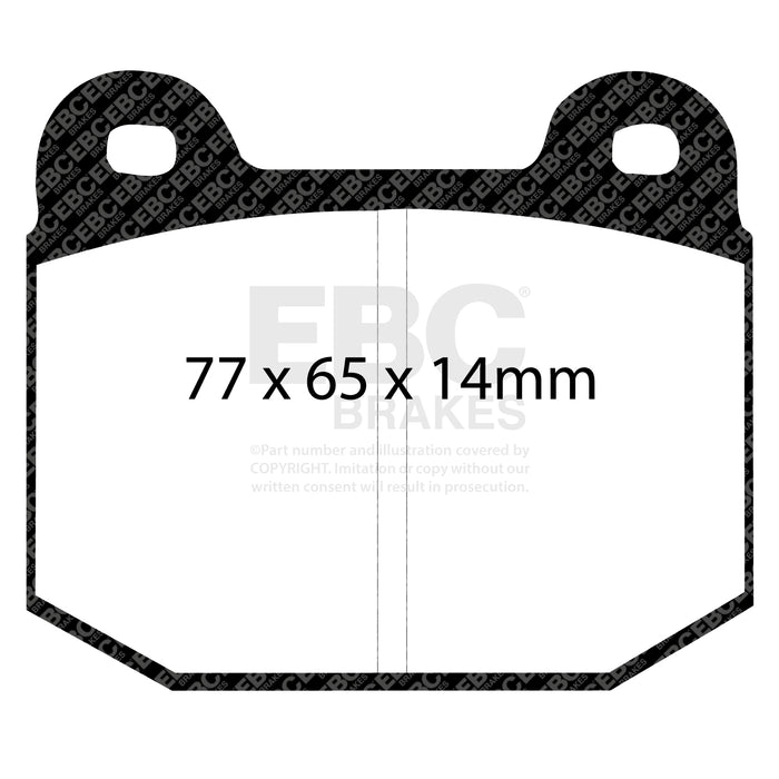 EBC greenstuff brake pads front part DP2197 fits 2008 Lotus 2 Eleven 1 8 Supercharged