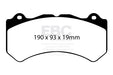 EBC yellowstuff brake pads front fits 2008 11 Nissan GT R R35 3 8 Twin Turbo Cast Iron