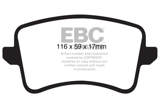 EBC | Rear Yellowstuff Pad and Plain Rotor Kit | PN: S13KR1490