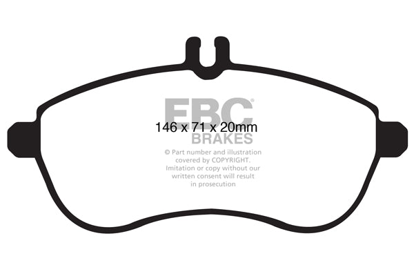EBC ultimax brake pads front part UD1340 fits 2012 14 Mercedes Benz C250 W204 1 8 Turbo Ultimax2