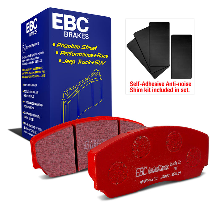 EBC redstuff brake pads front fits 1990 00 Aston Martin Vantage 5 3 Twin Superchargedap