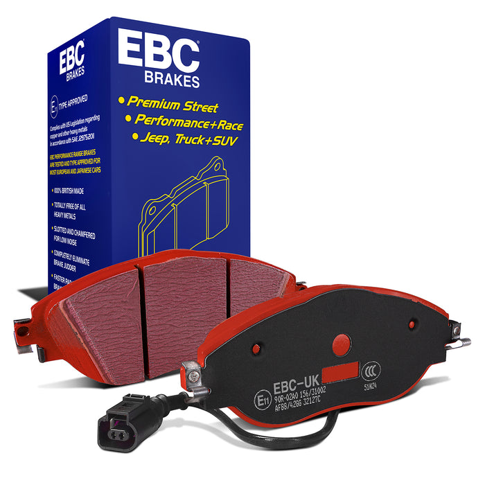 EBC redstuff brake pads front fits 2014 20 Audi S3 2 0 Turbo