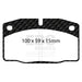 EBC greenstuff brake pads front part DP2325 fits 1989 95 Lotus Elan M100 1 6 Turbo
