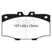 EBC yellowstuff brake pads front fits 1984 88 Toyota 4 Runner 2 4