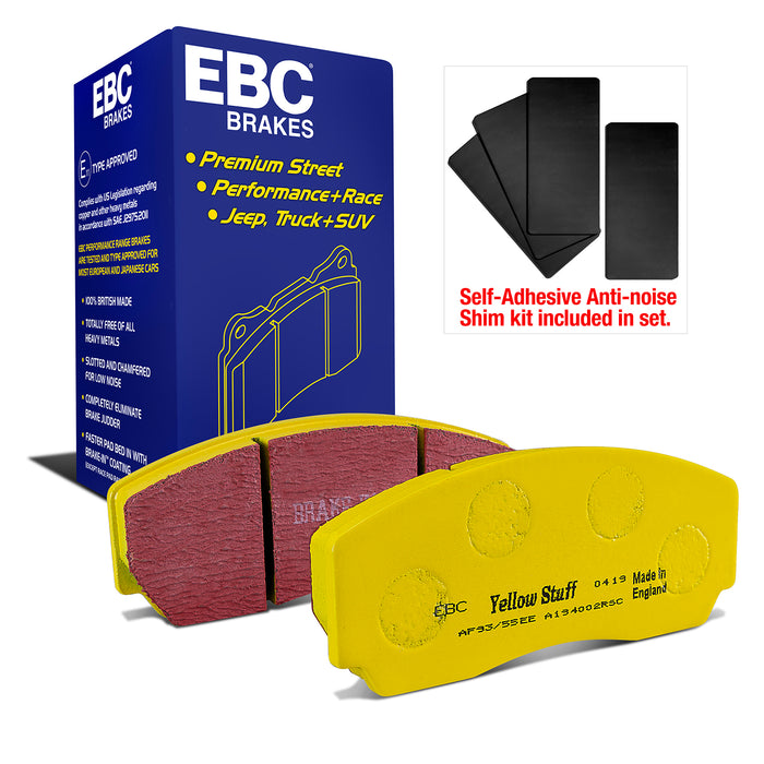 EBC yellowstuff brake pads front fits 1990 00 Aston Martin Vantage 5 3 Twin Superchargedap