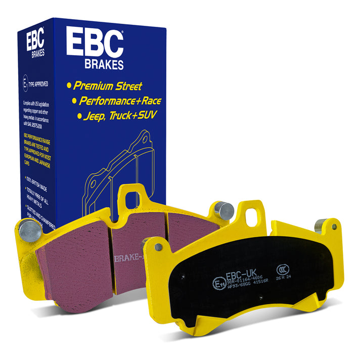 EBC yellowstuff brake pads front fits 2001 03 Porsche 911 996 Cast Iron