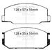 EBC yellowstuff brake pads front fits 1985 90 Lotus Esprit 2 2
