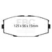 EBC yellowstuff brake pads front fits 1986 92 Toyota Supra 2 8