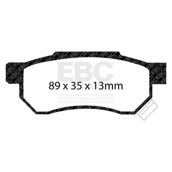 EBC redstuff brake pads rear part DP3642 fits 1992 94 Acura Integra 1 7 Vtec