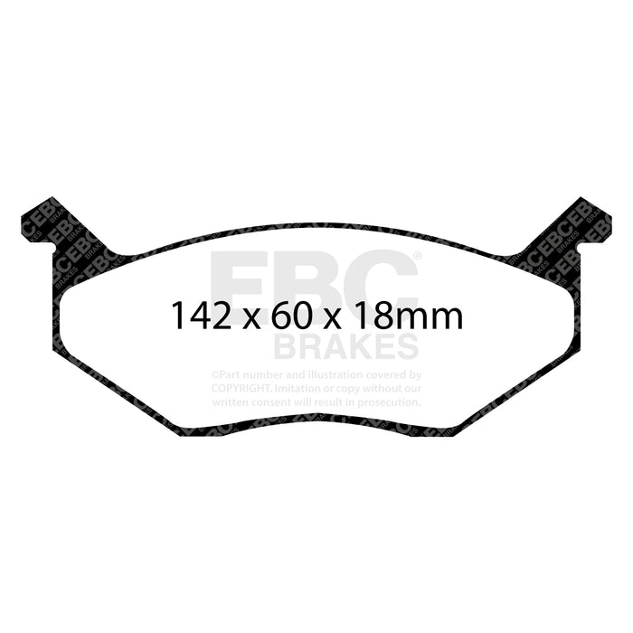 EBC redstuff brake pads front fits 1980 83 Chrysler Cordoba 3 7