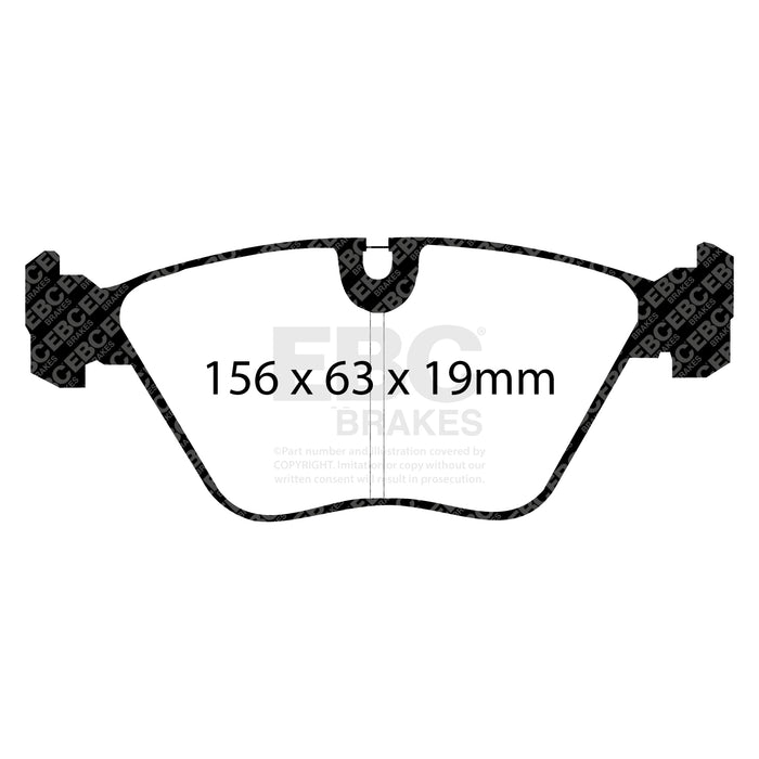 EBC redstuff brake pads front fits 1992 95 Bmw M3 3 0 E36