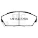 EBC yellowstuff brake pads front part DP4719 fits 1992 94 Acura Integra 1 7 Vtec