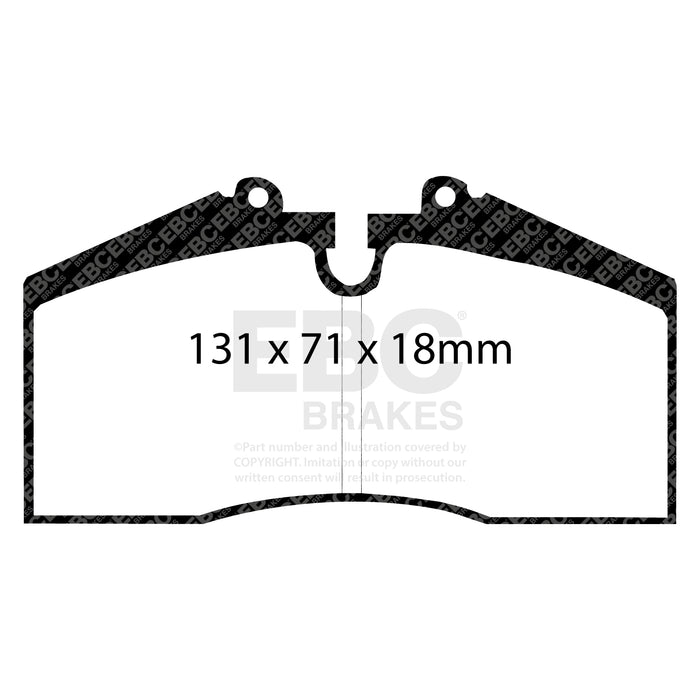 EBC yellowstuff brake pads rear fits 1996 98 Porsche 911 993 3 6 Carrera 4s