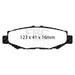 EBC redstuff brake pads rear fits 1993 97 Lexus Gs300 3 0