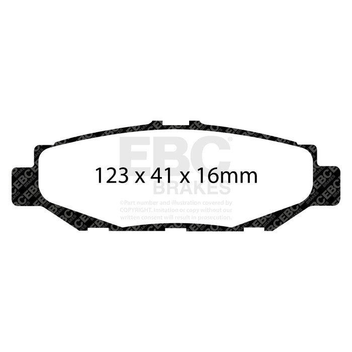 EBC yellowstuff brake pads rear fits 1993 97 Lexus Gs300 3 0