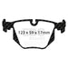 EBC greenstuff brake pads rear part DP2871 fits 1994 96 Bmw 840 4 0 E31