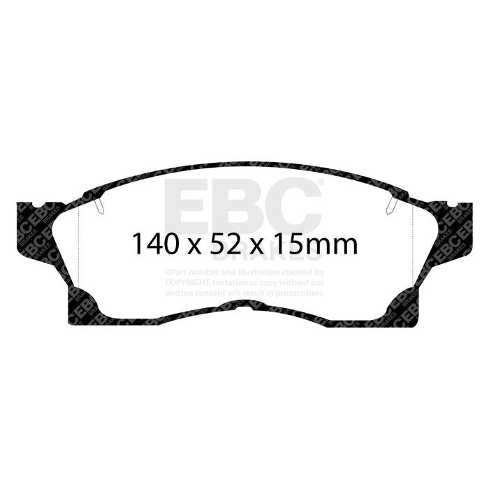 EBC yellowstuff brake pads front fits 1991 92 Toyota Mr2 2 0 Turbo