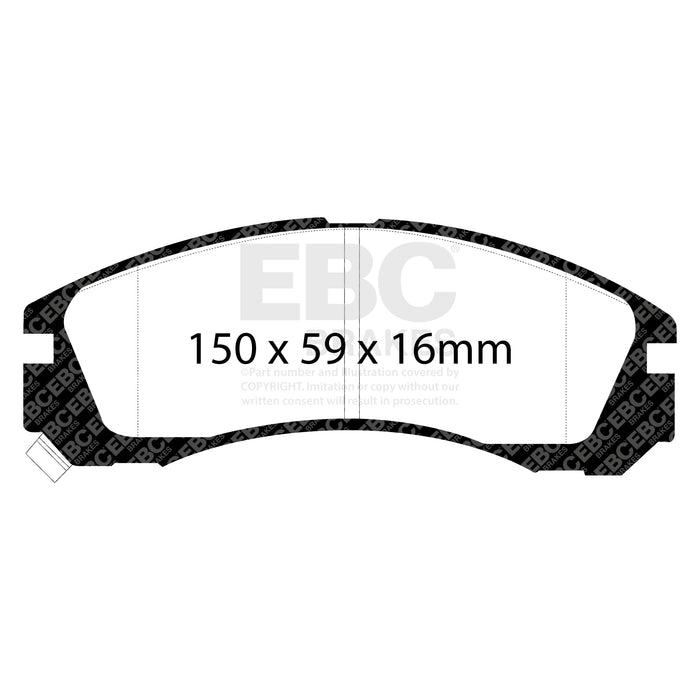 EBC yellowstuff brake pads rear fits 1998 02 Dodge B150 B1500 Cargo 1500 Van 1 2 Ton