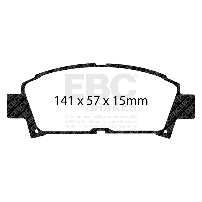 EBC yellowstuff brake pads front fits 1993 95 Toyota Mr2 2 0 Turbo