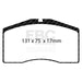 EBC redstuff brake pads front fits 1993 95 Porsche 911 964 3 6 Turbo