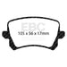 EBC yellowstuff brake pads rear fits 2008 17 Volkswagen Passat Cc