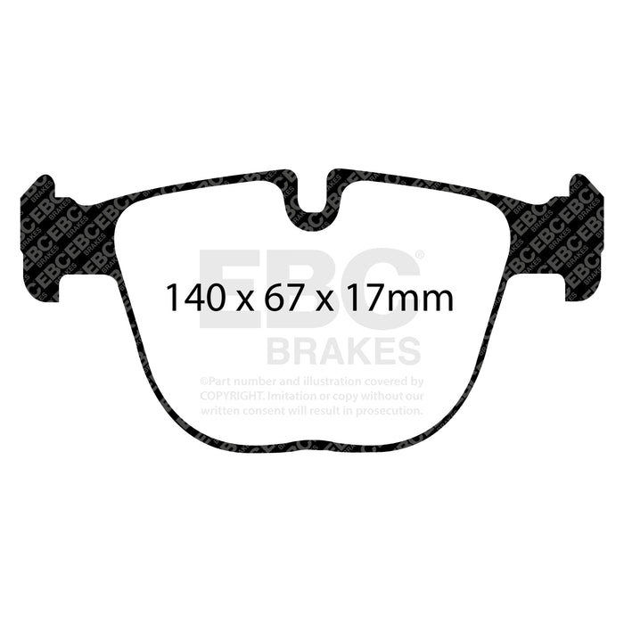 EBC yellowstuff brake pads rear fits 2010 Bmw X5m 4 4 Twin Turbo