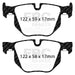 EBC yellowstuff brake pads rear fits 2010 14 Bmw X5 3 0 Turbo 35