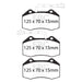 EBC yellowstuff brake pads front part DP42021 fits 2014 Alfa Romeo 4c 1 75 Turbo
