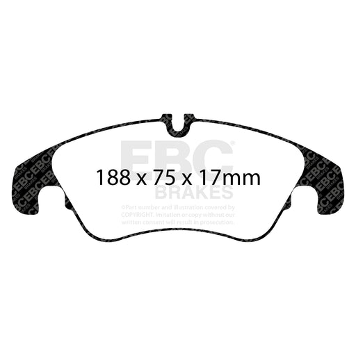 EBC | Front Yellowstuff Pad and Plain Vented Rotor Kit | PN: S13KF1790