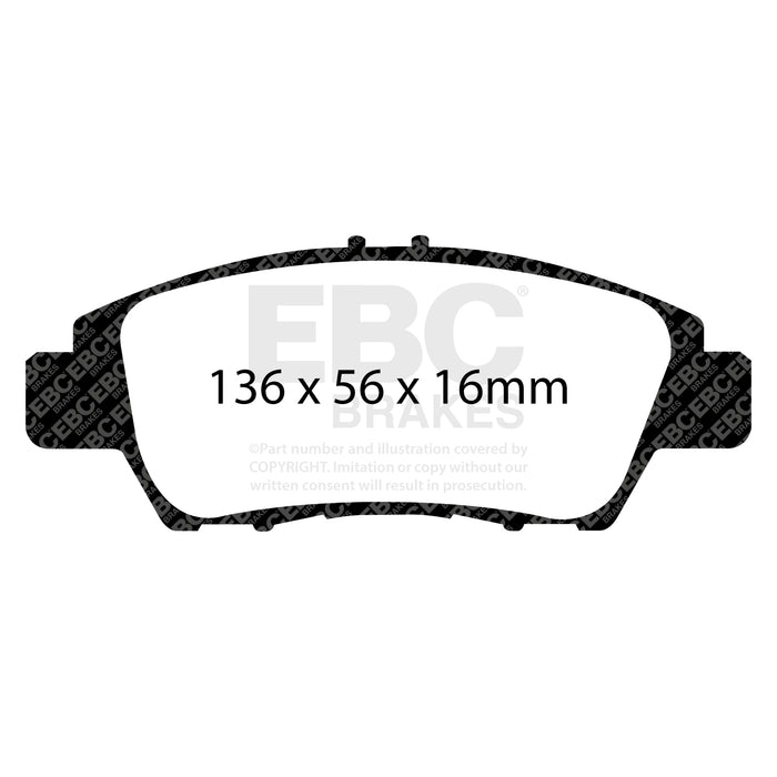 EBC redstuff brake pads front fits 2010 15 Honda Cr Z 1 5ll Hybrid