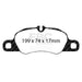 EBC redstuff brake pads front fits 2009 12 Porsche 911 997 Cast Iron