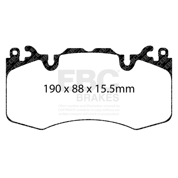 EBC greenstuff brake pads front part DP62064 fits 2013 Land Rover Range Rover 3 0 Supercharged