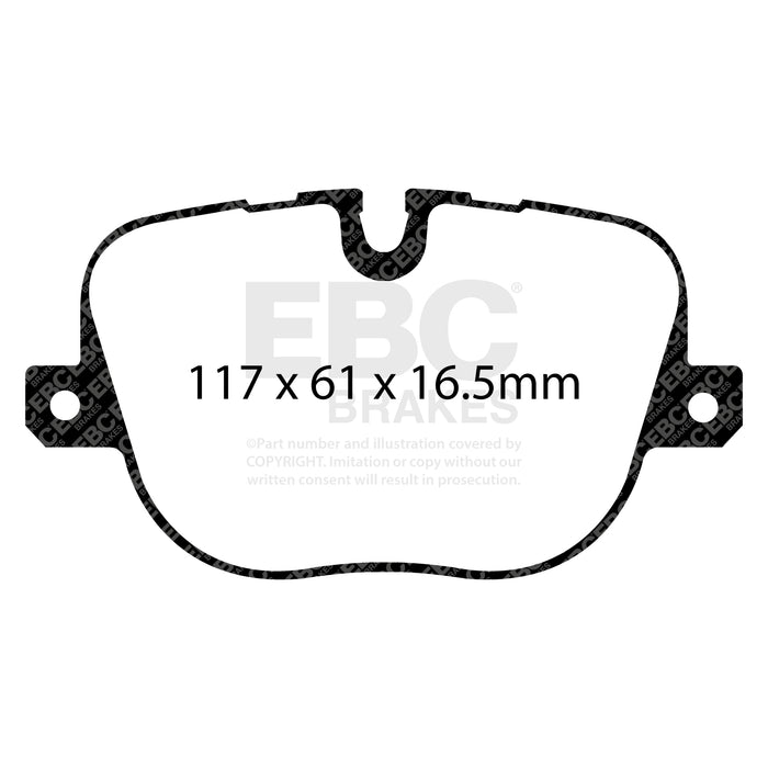 EBC greenstuff brake pads rear part DP62068 fits 2010 12 Land Rover Range Rover 5 0 Supercharged