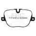 EBC greenstuff brake pads rear part DP62068 fits 2010 12 Land Rover Range Rover 5 0 Supercharged