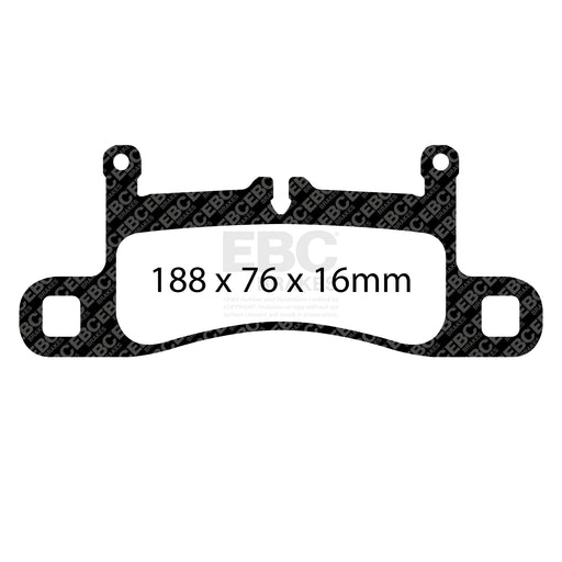 EBC | Rear Yellowstuff Pad and Plain Vented Rotor Kit | PN: S13KR1523