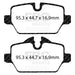 EBC yellowstuff brake pads rear fits 2010 Mini Countryman 1 6 Cooper