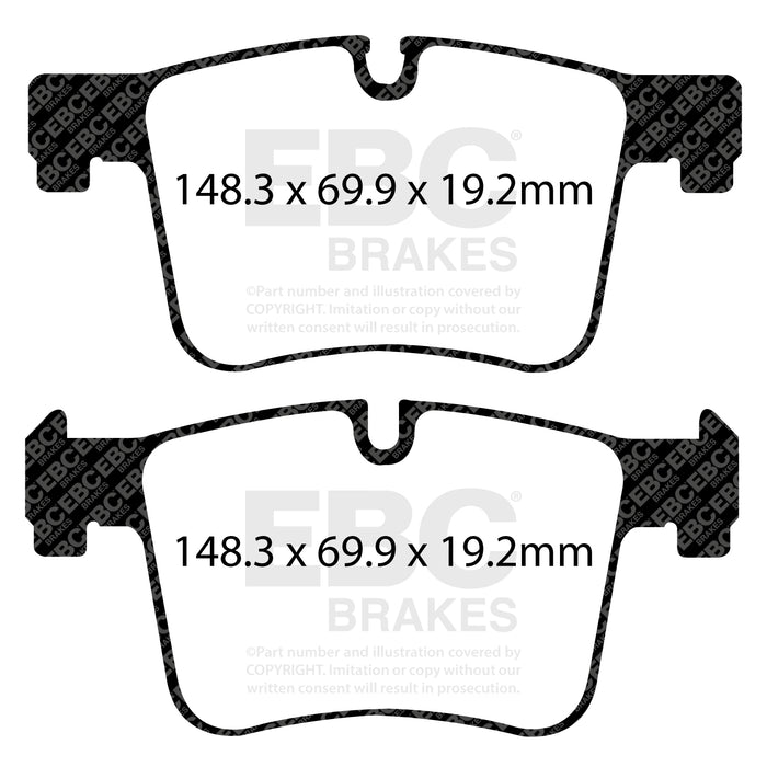 EBC ultimax brake pads front part UD1561 fits 2011 Bmw X3 2 0 Turbo F25 Ultimax2