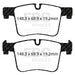 EBC yellowstuff brake pads front fits 2011 Bmw X3 2 0 Turbo F25