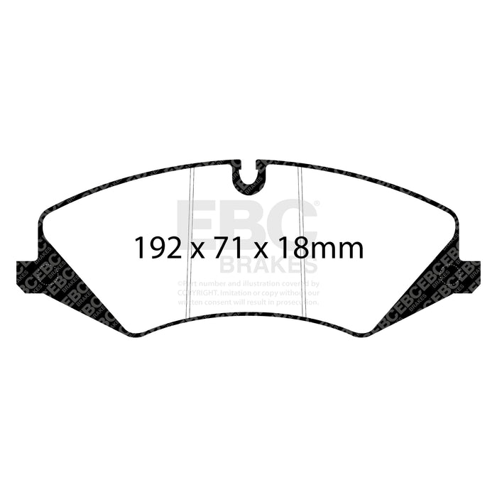 EBC yellowstuff brake pads front fits 2014 Land Rover Lr4 3 0 Supercharged