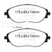 EBC ultimax brake pads front part UD1633 fits 2012 Volkswagen Cc 3 6 Ultimax2